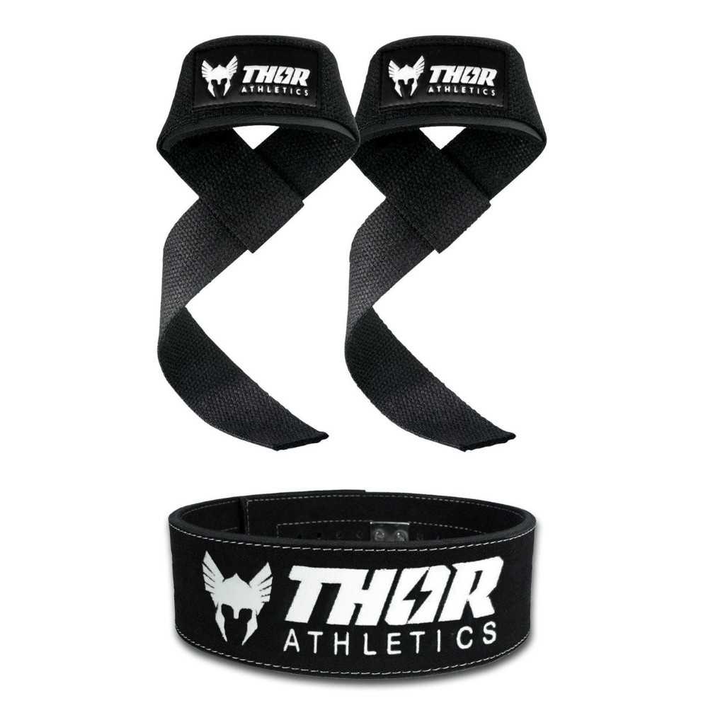 Lifting Straps + Lifting Belt-0