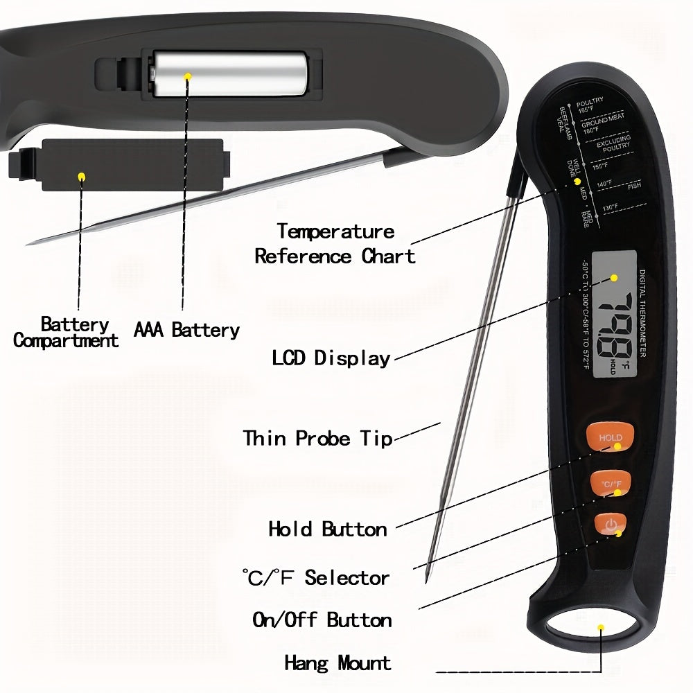 Digital Meat Thermometer with Probe for Cooking-3